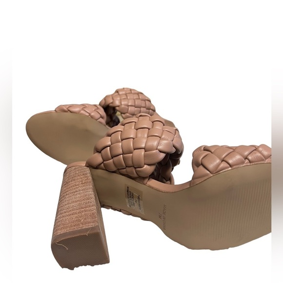 Steve Madden Tan Braided Twist Open Toe Sandals 7 - Picture 4 of 11